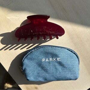 Parke❣️Claw Clip Maroon NWT Valentine’s Day
